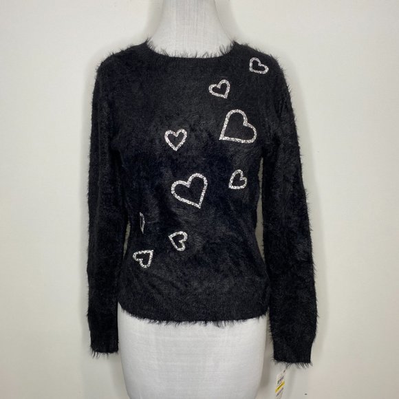 INC International Concepts Heart-Print Sweater NWT - Picture 2 of 4
